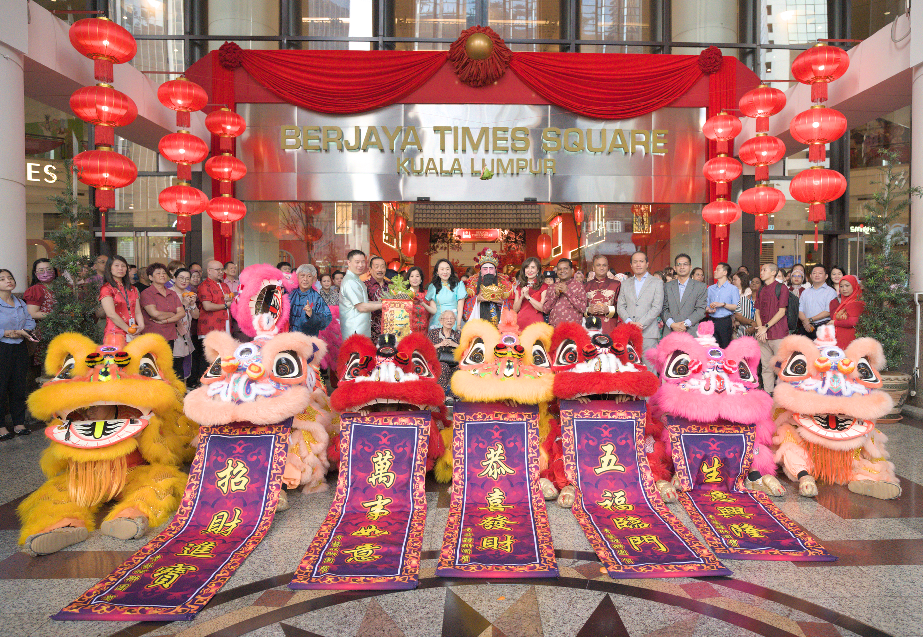 Lion Dance Blessings at Berjaya Times Square